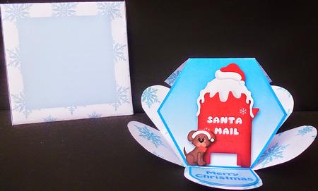 Santa Mail Hexagon Petal Card Kit by Diane  Hitchcox