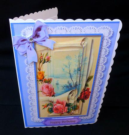 Beautifulscrolland Scene ( Lilac ) by Diane  Hitchcox