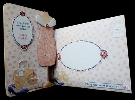 A Passion for Fashion Shaped Fold Card Kit by Diane  Hitchcox