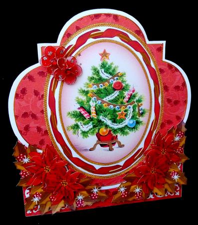 Christmas Tree Shaped Over 3D Mini Card Kit by Diane  Hitchcox