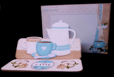 Coffee Time Over the Top Easel Card Kit by Diane  Hitchcox
