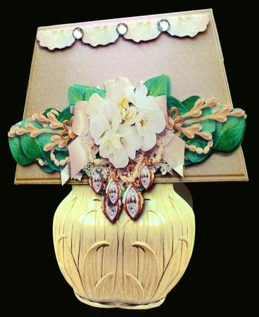 Flower Lamp in Cream Mini Kit by Diane  Hitchcox