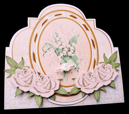 Lily of the Valley Shaped Over 3D Mini Card Kit by Diane  Hitchcox