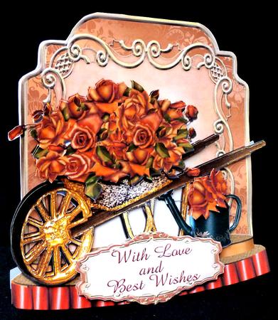 Golden Barrow Shaped Card Plus Bonus Gift Card by Diane  Hitchcox