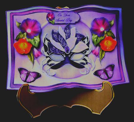 Morning Glory Masque - Book Card and Stand Kit by Diane  Hitchcox