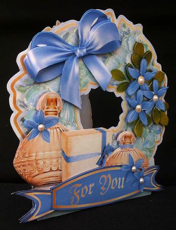 Shaped Card Mini-kit - Flowers & Perfume by Diane  Hitchcox