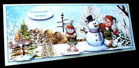 Snow Fun with the Elves by Diane  Hitchcox