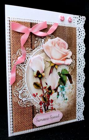 Beautiful Roses and Pearls  by Diane  Hitchcox