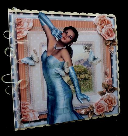 The Dove Blue Dress Card Front Kit by Diane  Hitchcox