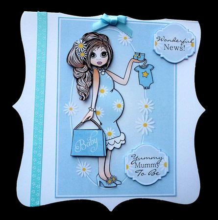 Yummy Mummy Emma Blue Topper by Diane  Hitchcox