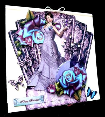 Art Deco Topper Butterfly Girl Mini Kit by Diane  Hitchcox