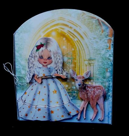 Christmas Fawn Pop Out Card Kit by Diane  Hitchcox