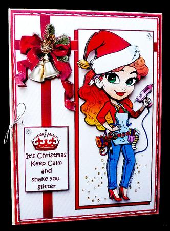 It's Christmas Shake Your Glitter by Diane  Hitchcox