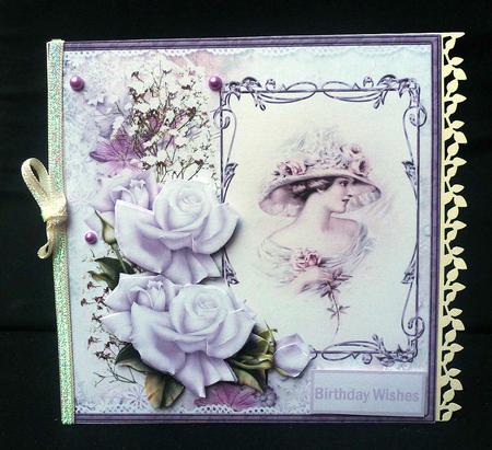 Lady in the Large Rose Hat Card by Diane  Hitchcox