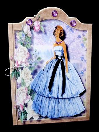 Beautiful Klady at the Waterfall , Shaped Card or Topper by Diane  Hitchcox