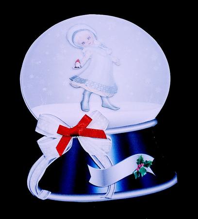 Winter Greetings Snow Globe Card Kit by Diane  Hitchcox