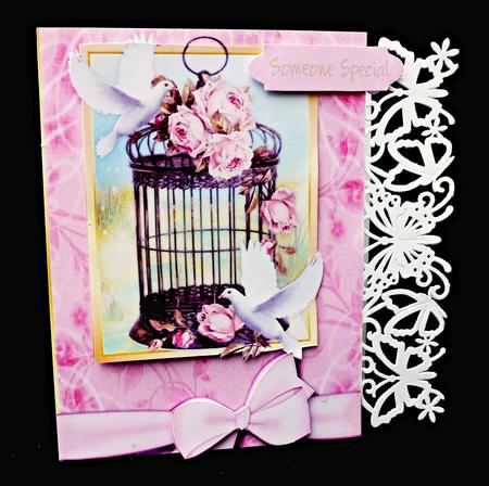Beautiful Doves and Roses  by Diane  Hitchcox