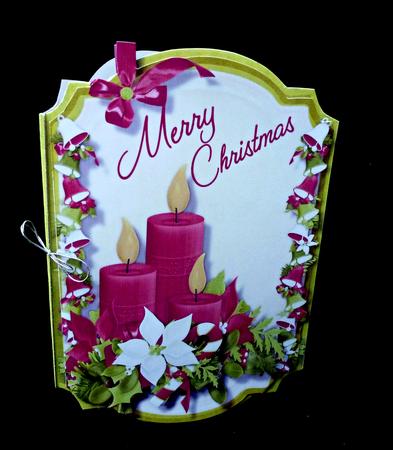 Lovely Print , Cut , and Fold Christmas Candles by Diane  Hitchcox