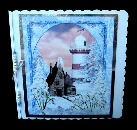Frosty Glow Quick Topper with Insert and Verse by Diane  Hitchcox