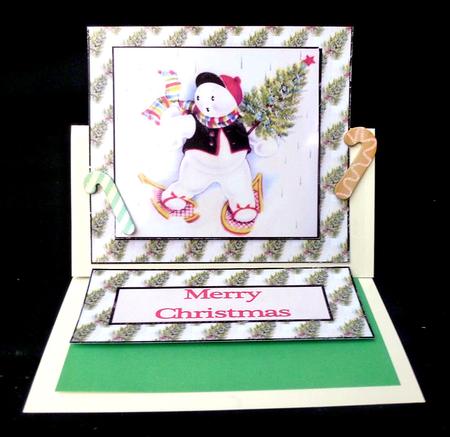 Xmas Easel Snowman by Diane  Hitchcox