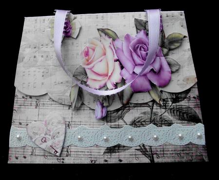 Vintage Handbag Shaped Card Plus Gift Card by Diane  Hitchcox