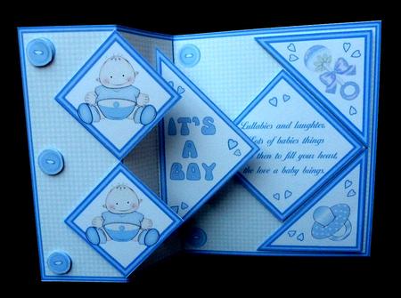 Fold Back Pop-up - Baby Boy by Diane  Hitchcox
