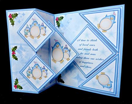 Fold Back Pop-up - Happy Penguins by Diane  Hitchcox