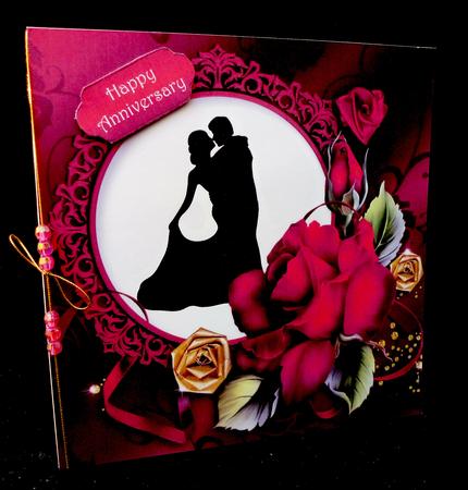 The Dancing Couple & the Red Rose by Diane  Hitchcox