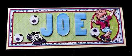 Create Any Name Football Card Kit Claret & Blue by Diane  Hitchcox