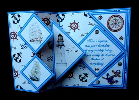 Fold Back Pop-up - All at Sea by Diane  Hitchcox