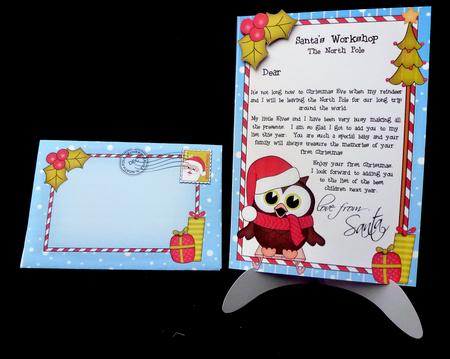 Xmas Hoot Owl Baby's 1st Santa Letter to and from Santa by Diane  Hitchcox