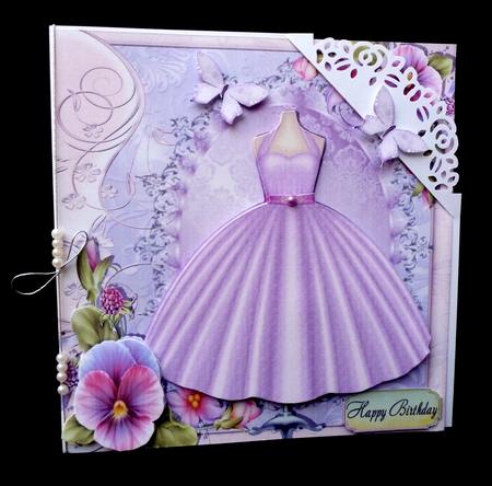 Beautiful Lilac Dress 8x8 Mini Kit by Diane  Hitchcox