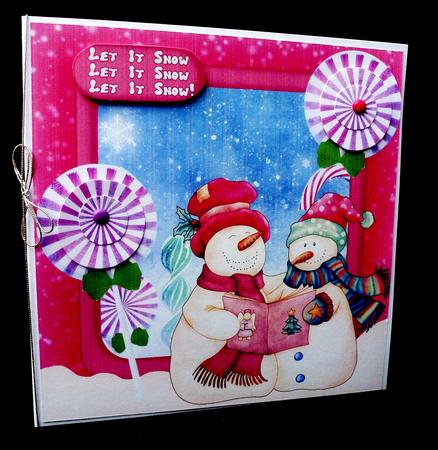 Mr and Mrs Snow Christmas Snowman Mini Kit by Diane  Hitchcox