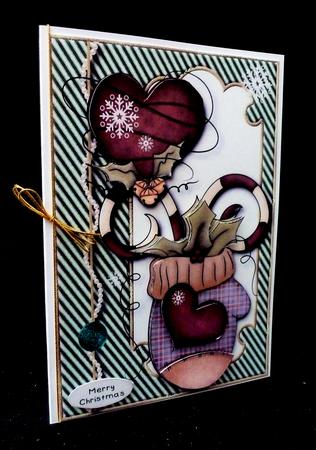 Cold Hands, Warm Heart Card Topper by Diane  Hitchcox