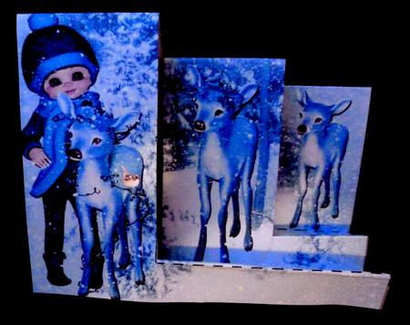 Little Girl Blue 3 Stepper Card Kit by Diane  Hitchcox