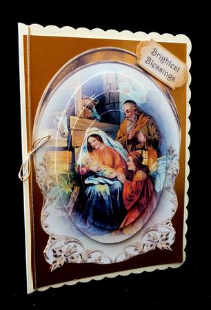 The Nativity Arched Stacker Topper by Diane  Hitchcox