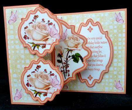 Fold Back-pop-up - Roseberry Fancy by Diane  Hitchcox