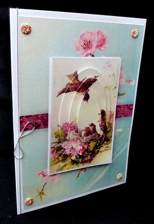 Birds and Flowers Quick Card by Diane  Hitchcox