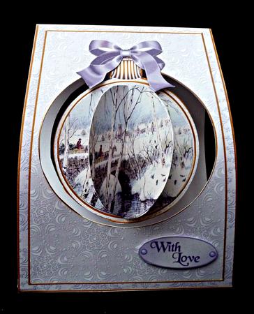 Snow Bridge 3D Hanging Bauble Ornament Card Mini Kit by Diane  Hitchcox