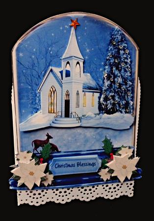 Lovely Globe, Christmas Blessings  by Diane  Hitchcox