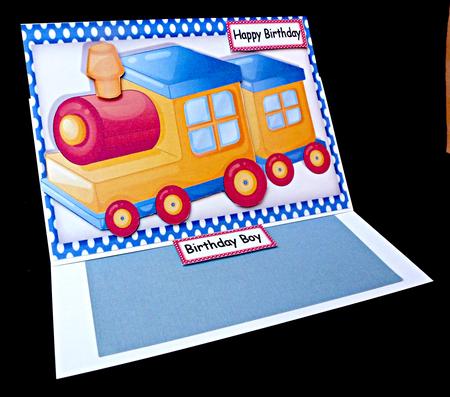 Lovely Toy Train by Diane  Hitchcox