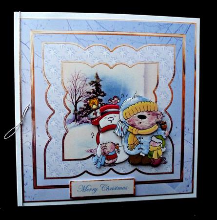 Beary Merry Christmas Card with Decoupage by Diane  Hitchcox