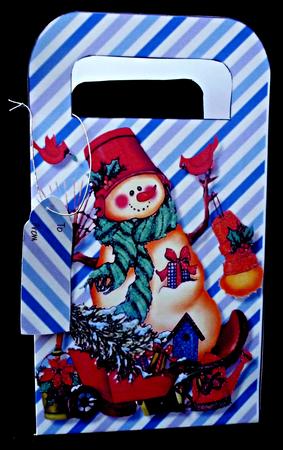 Large Gift Bag Blue by Diane  Hitchcox