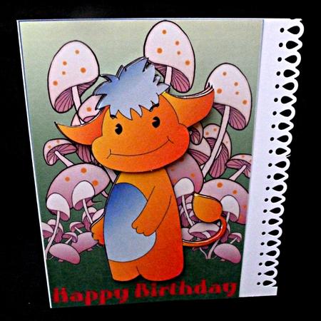 Cute Manga Creature 1 by Diane  Hitchcox