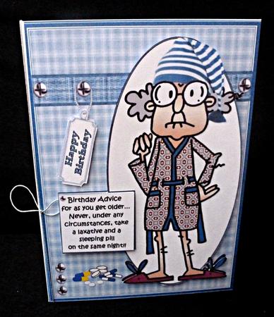 Gus Has Birthday Advice for the Older Gent Quick Card by Diane  Hitchcox