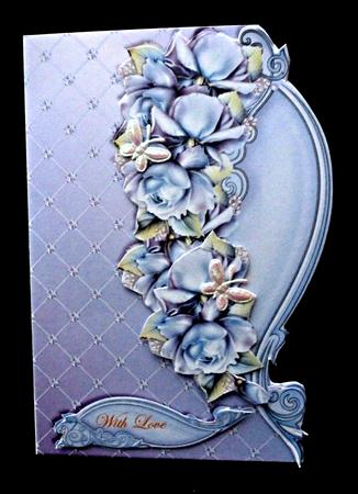 Edwardian Roses Over the Edge by Diane  Hitchcox