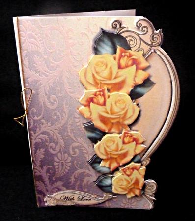 Yellow Roses Over the Edge by Diane  Hitchcox