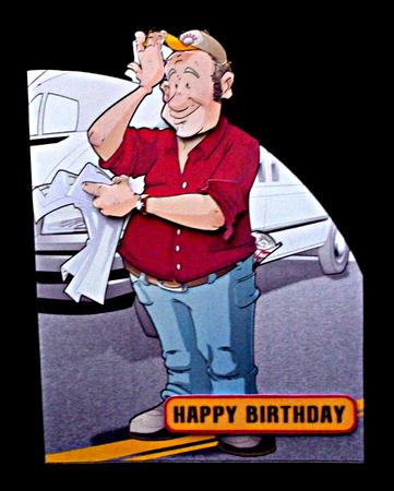 White Van Man Dude Shaped Card by Diane  Hitchcox