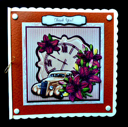 Male Card Vintage Car by Diane  Hitchcox