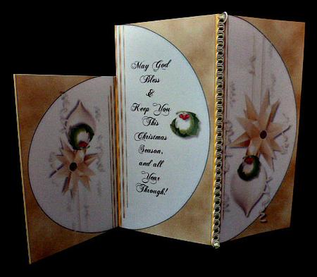 Christmas Message Tri-fold Card by Diane  Hitchcox